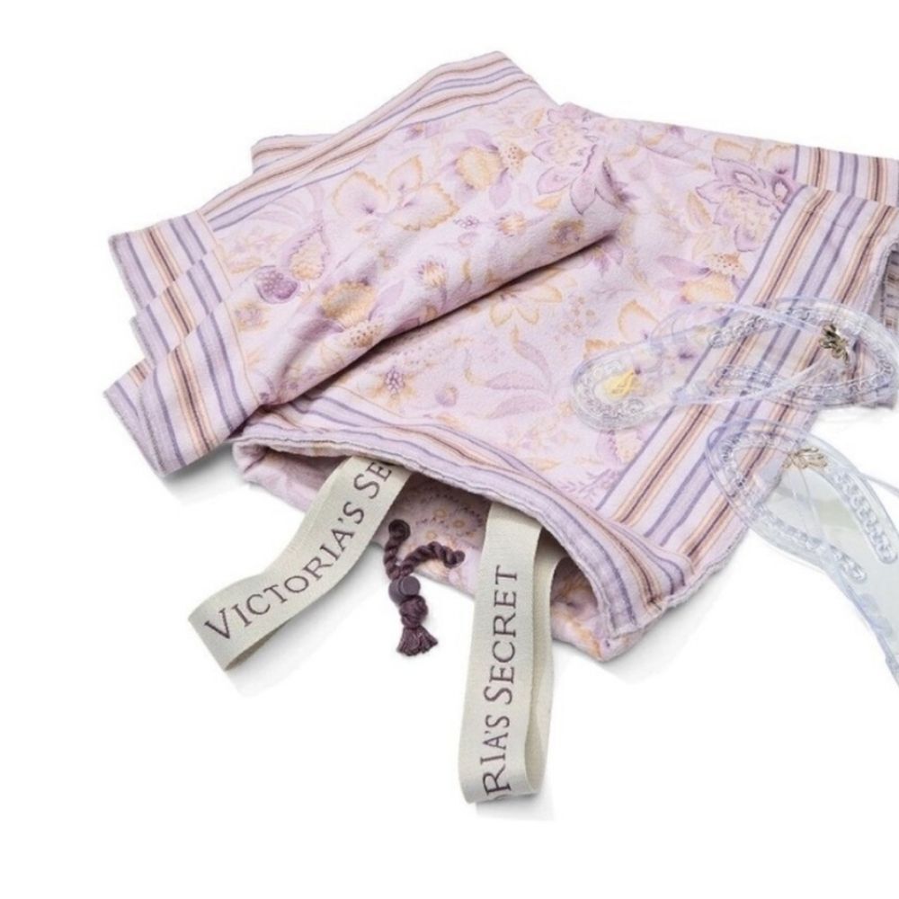 Victoria's Secret Lavender Floral Beach Towel Backpack - Picture 6 of 6